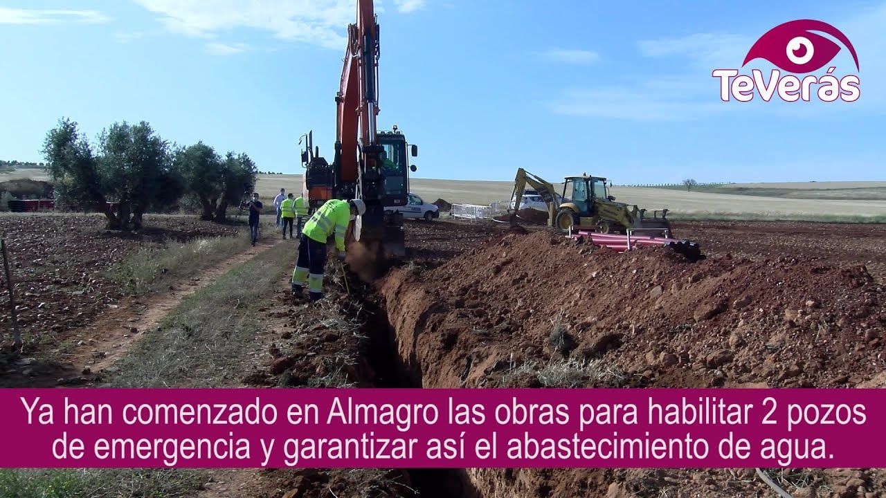 Comienzan las obras de los 2 pozos de emergencia en Almagro