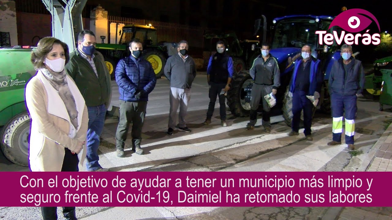 Daimiel retoma las labores de desinfección en las calles