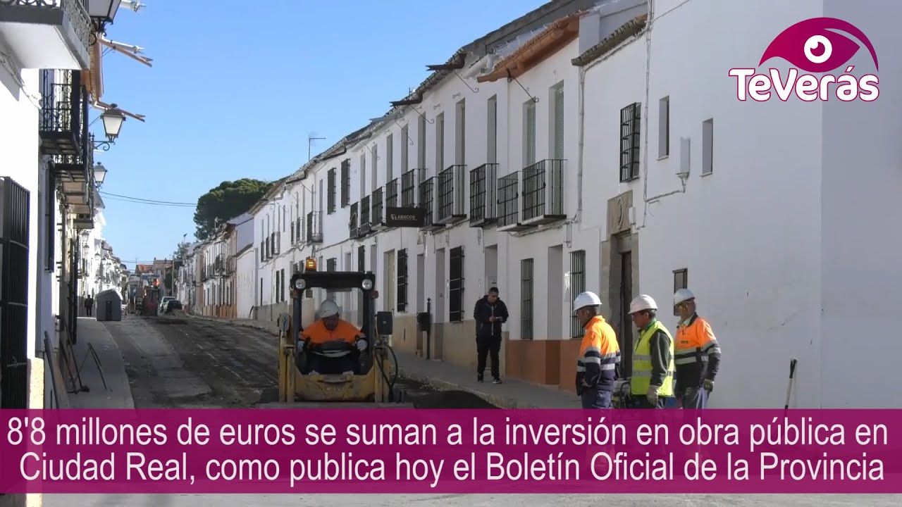 Aumenta la inversión en Obra Pública en 8.800.000 €