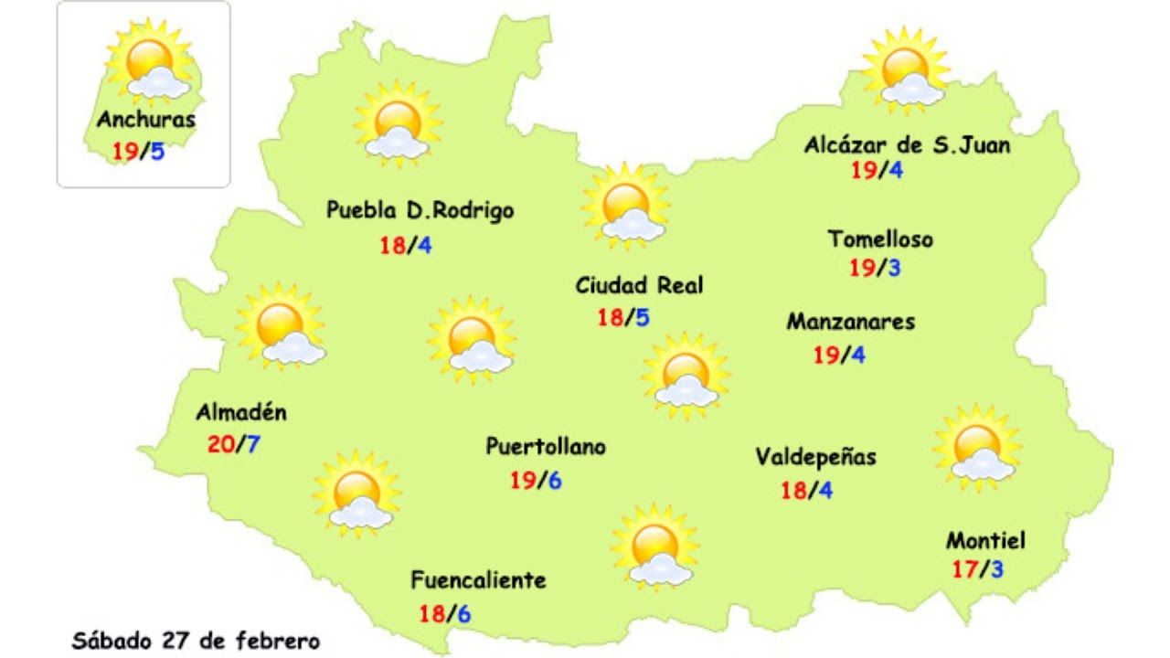 La calima frena el ascenso de las temperaturas