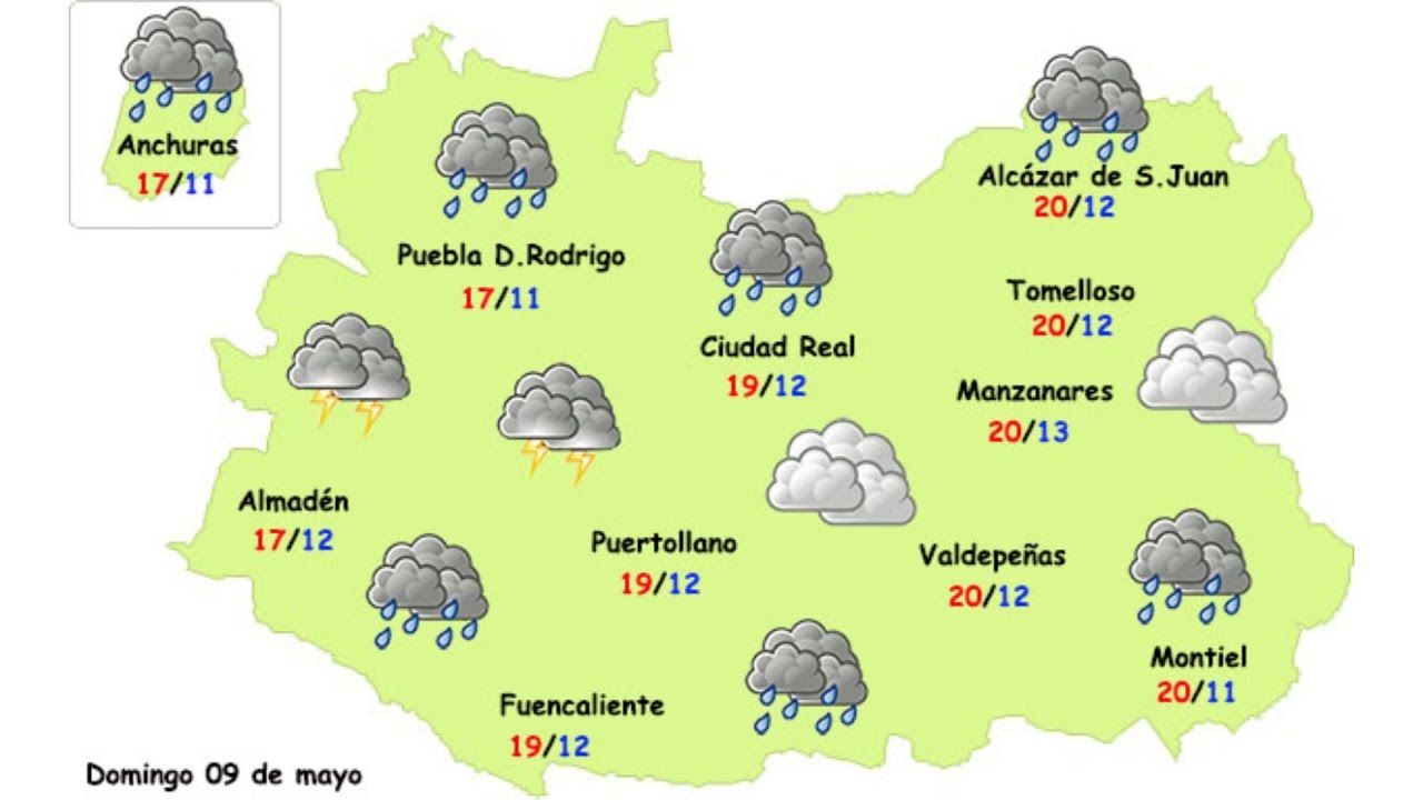 El domingo se desploman las temperaturas