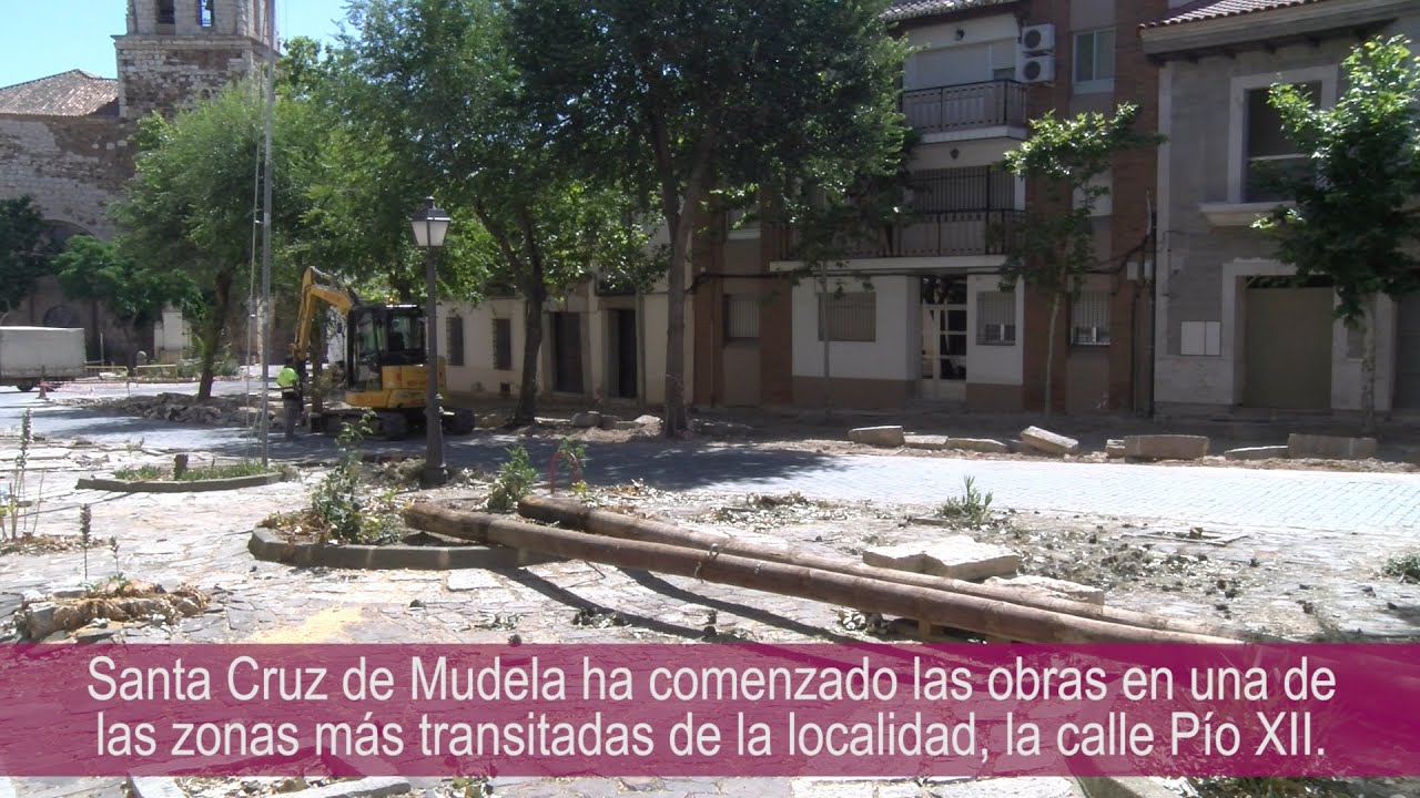 Santa Cruz de Mudela rehabilita la calle Pío XII