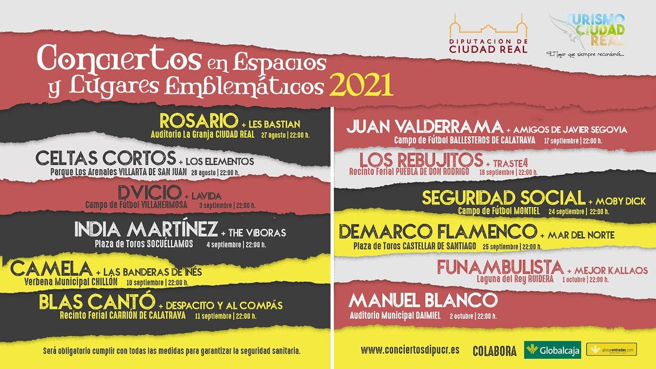 Conciertos en Espacios y Lugares Emblemáticos 2021