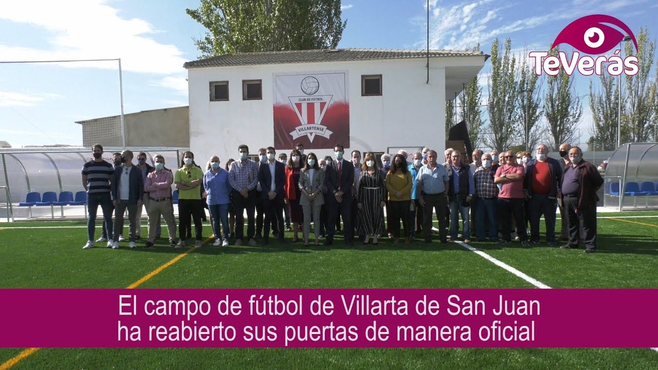 Villarta de San Juan inaugura su campo de césped artificial