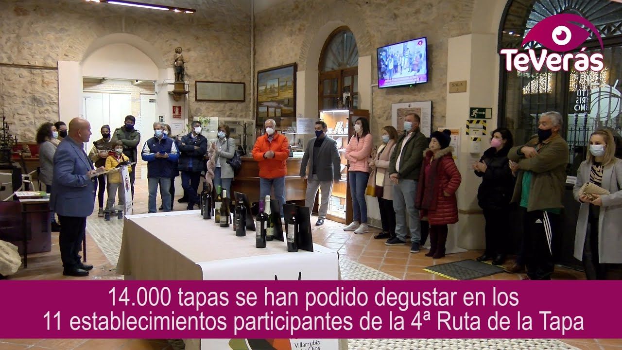 Entrega de premios 4ª Ruta de la Tapa en Villarrubia de los Ojos