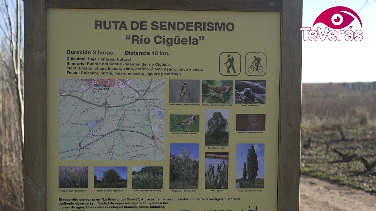 Villarrubia de los Ojos sigue potenciando el senderismo con la instalación de carteles en las rutas