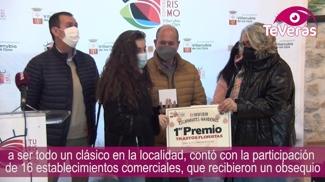 Entrega de premios del XI Concurso de Escaparates Navideños de Villarrubia de los Ojos
