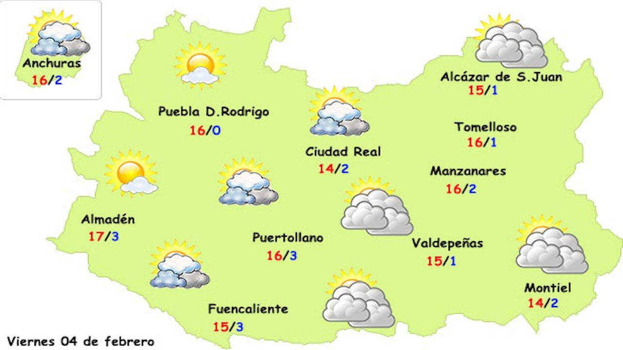 Nubosidad y pequeña bajada de temperaturas