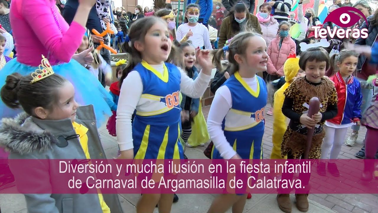Ilusión y diversión en la fiesta infantil de Carnaval de Argamasilla de Calatrava