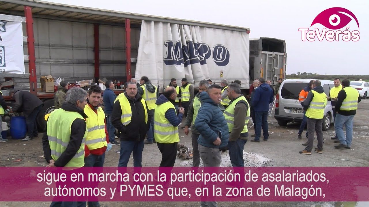 Continúa la Huelga del Sector Transportes en la zona de Malagón