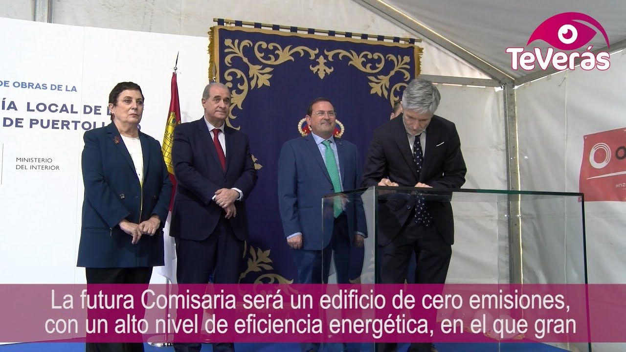 Grande-Marlaska preside el acto que presenta la futura Comisaría de Policía Nacional de Puertollano