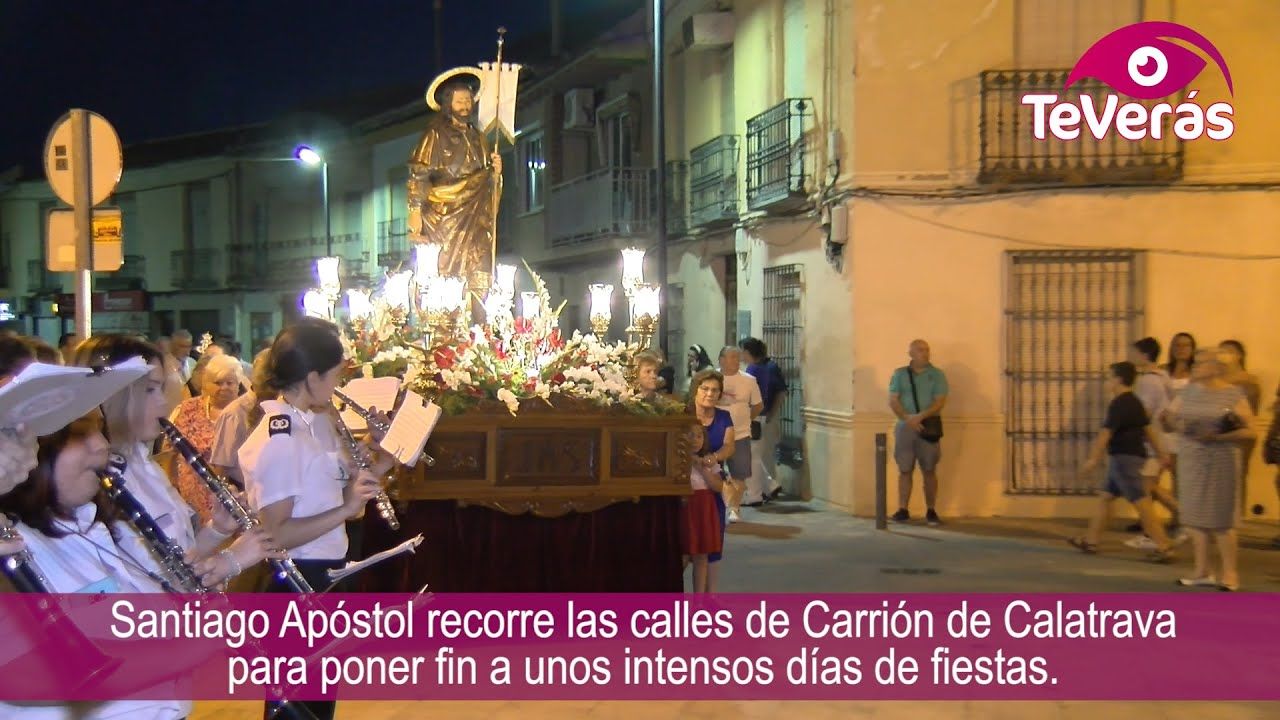 La procesión de Santiago Apóstol pone fin a unos intensos días de fiesta en Carrión