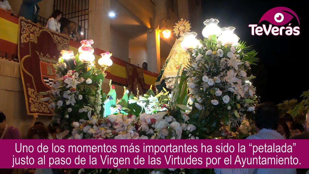 La Virgen de las Virtudes vuelve a salir por Santa Cruz de Mudela