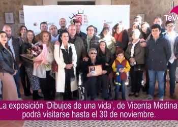 Villarrubia de los Ojos homenajea a Vicenta Medina a través de su exposición ‘Dibujos de una vida’