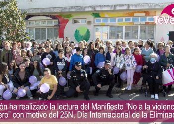 Malagón ha realizado la lectura del manifiesto “No a la violencia de género” con motivo del 25N.