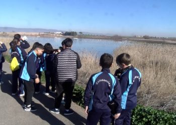 Los alumnos de los colegios de Daimiel visitan la Laguna de Navaseca en el Día Mundial de los Humedales