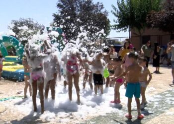 Niños y mayores disfrutan de las fiestas en honor a Santiago de Carrión de Calatrava