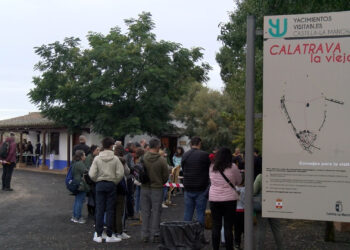 Ni la lluvia frena a Calatrava La Vieja