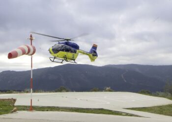 San Lorenzo de Calatrava estrena helipuerto para emergencias sanitarias