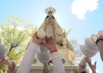Carrión corre con su Virgen