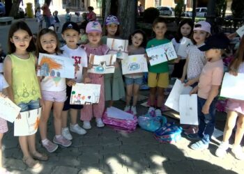 Las calles de Daimiel se llenan de niños en la 44 edición del Certamen de Dibujo Juan D’Opazo