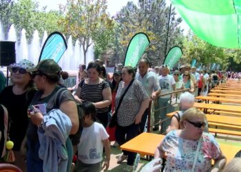 Miles de personas recogen su ración de guiso del Santo Voto en Puertollano