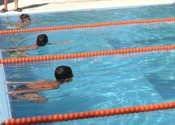 Gran éxito del concurso de natación en Carrión de Calatrava