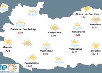 Fin de semana nuboso con bajadas de temperaturas