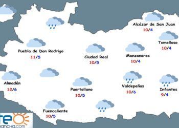Cielos nubosos y algunas lluvias en la provincia durante este fin de semana