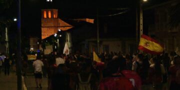 Desfile de banderas de la VI Spartan Handball Cup en Pozuelo de Calatrava