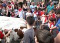 Los niños toman las calles de Torralba en la tradicional bueyada infantil