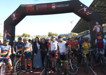 Más de 1.200 personas participan en el XIV Día de la Bicicleta de Puertollano