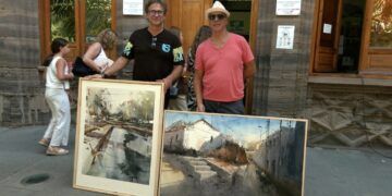 Miguel Sampedro y Miguel Medina se imponen en el III Certamen de Pintura Rápida de Puertollano